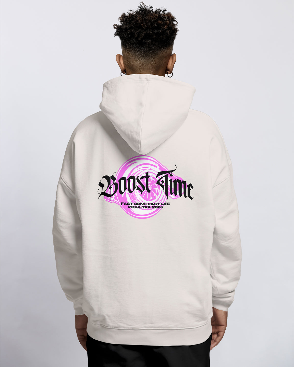 Boost Time Turbocharger Oversized Hoodie