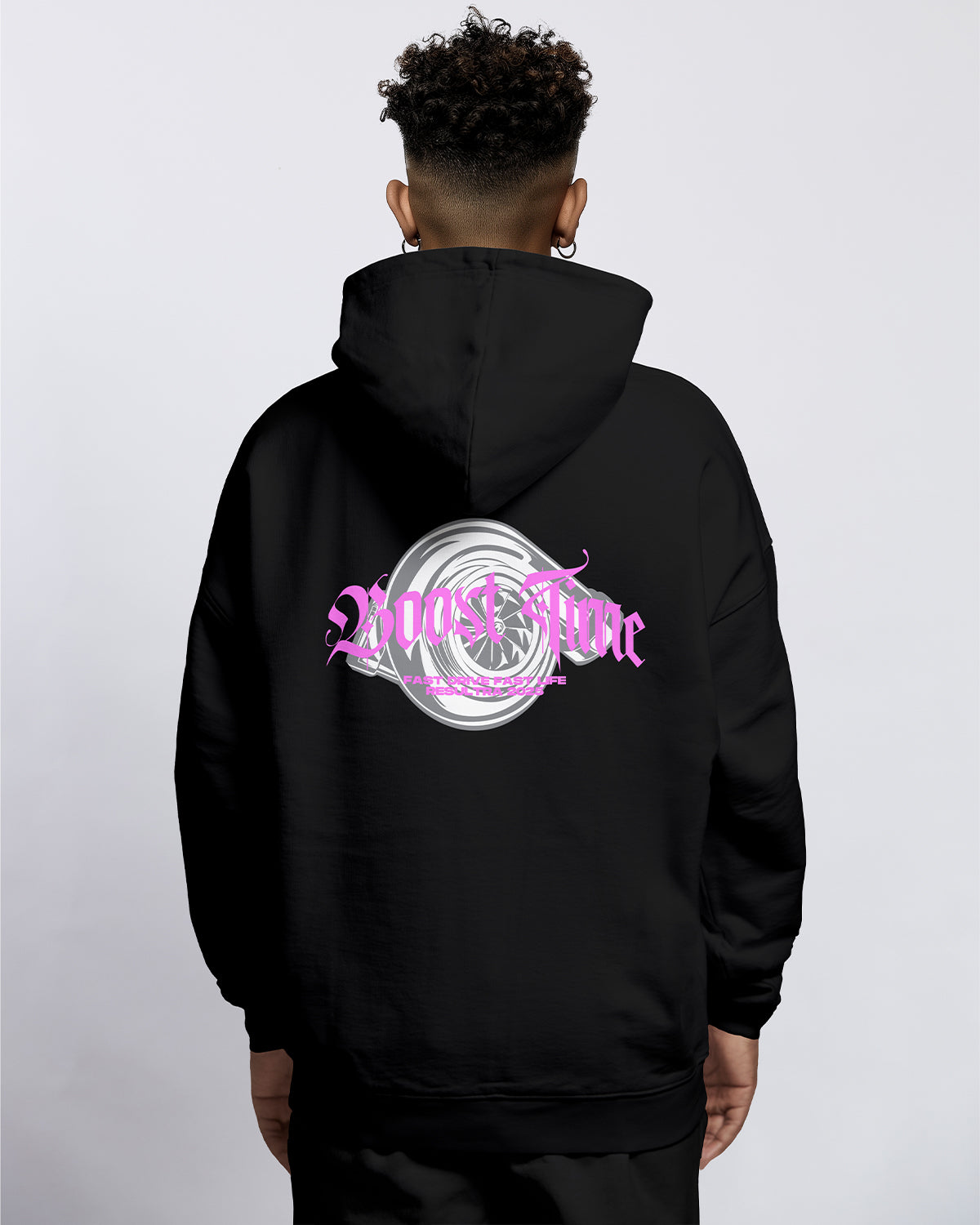 Boost Time Turbocharger Oversized Hoodie