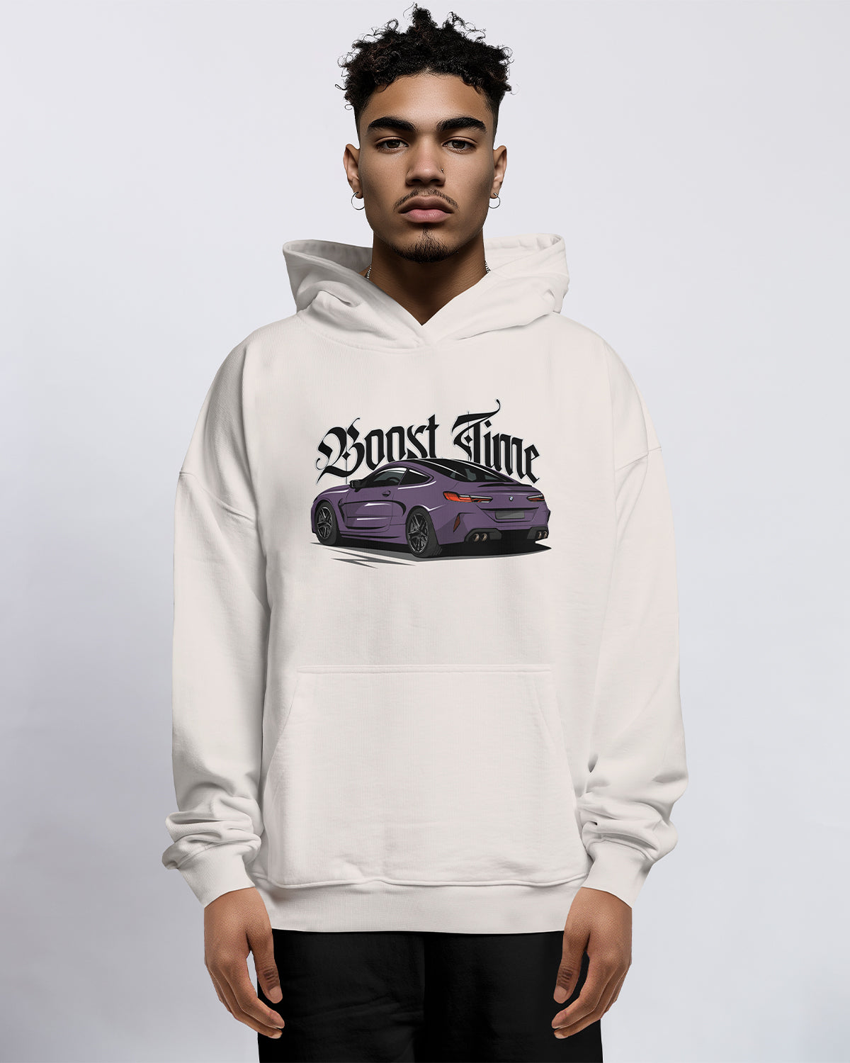 BOOST TIME M8 Oversized Hoodie Frontprint