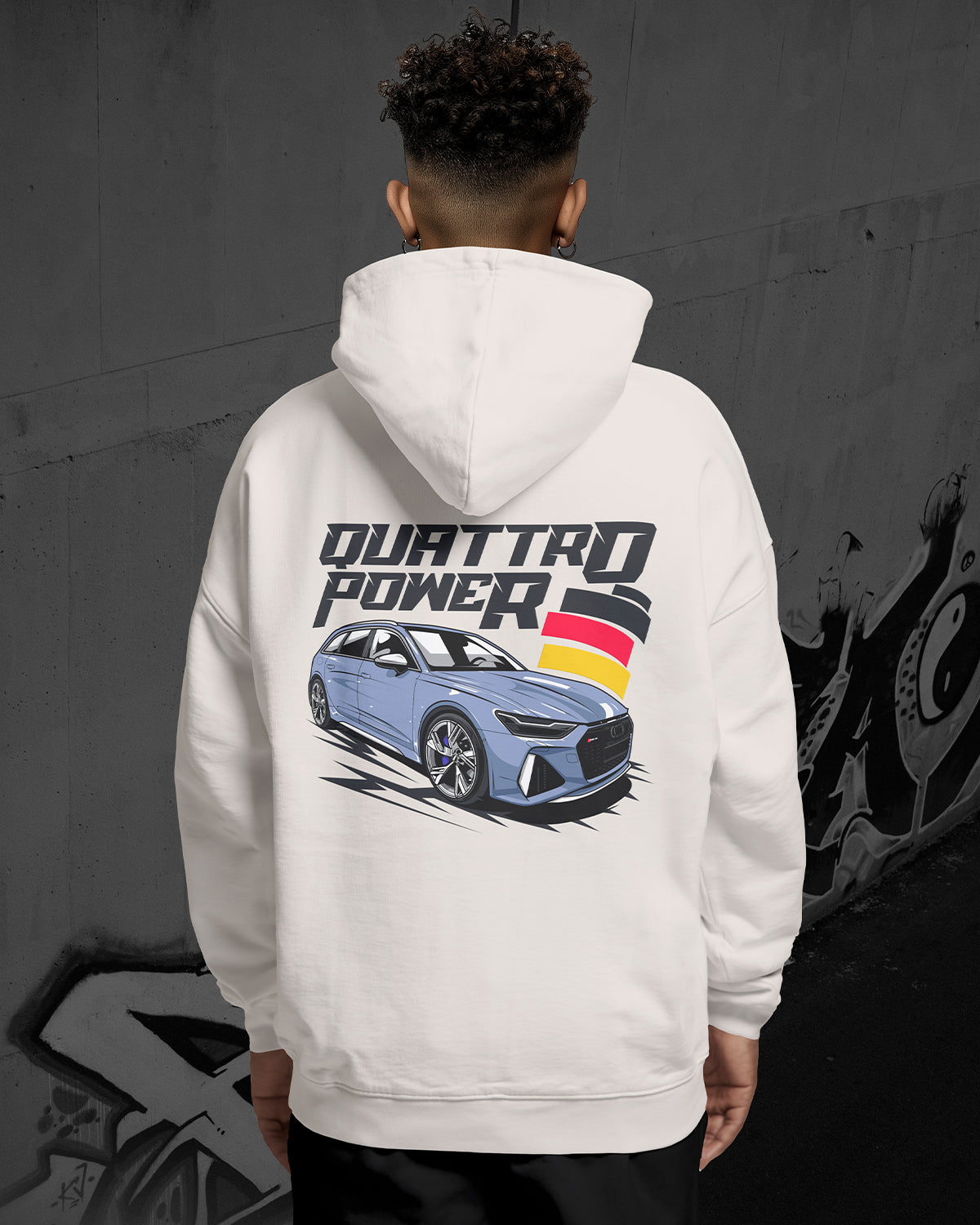Audi RS6 Quattro Power Oversized Hoodie