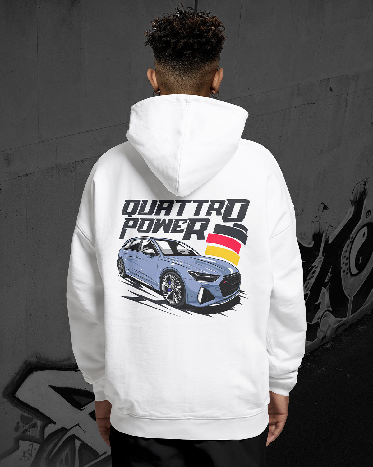 Audi RS6 Quattro Power Oversized Hoodie