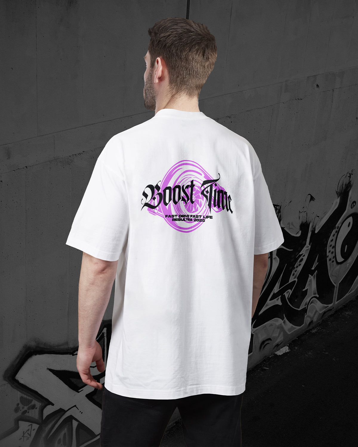 BOOST TIME Turbocharger Oversized T-Shirt