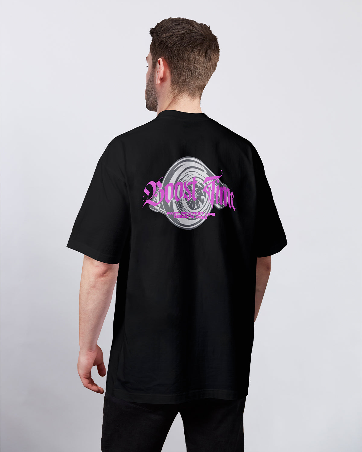 BOOST TIME Turbocharger Oversized T-Shirt