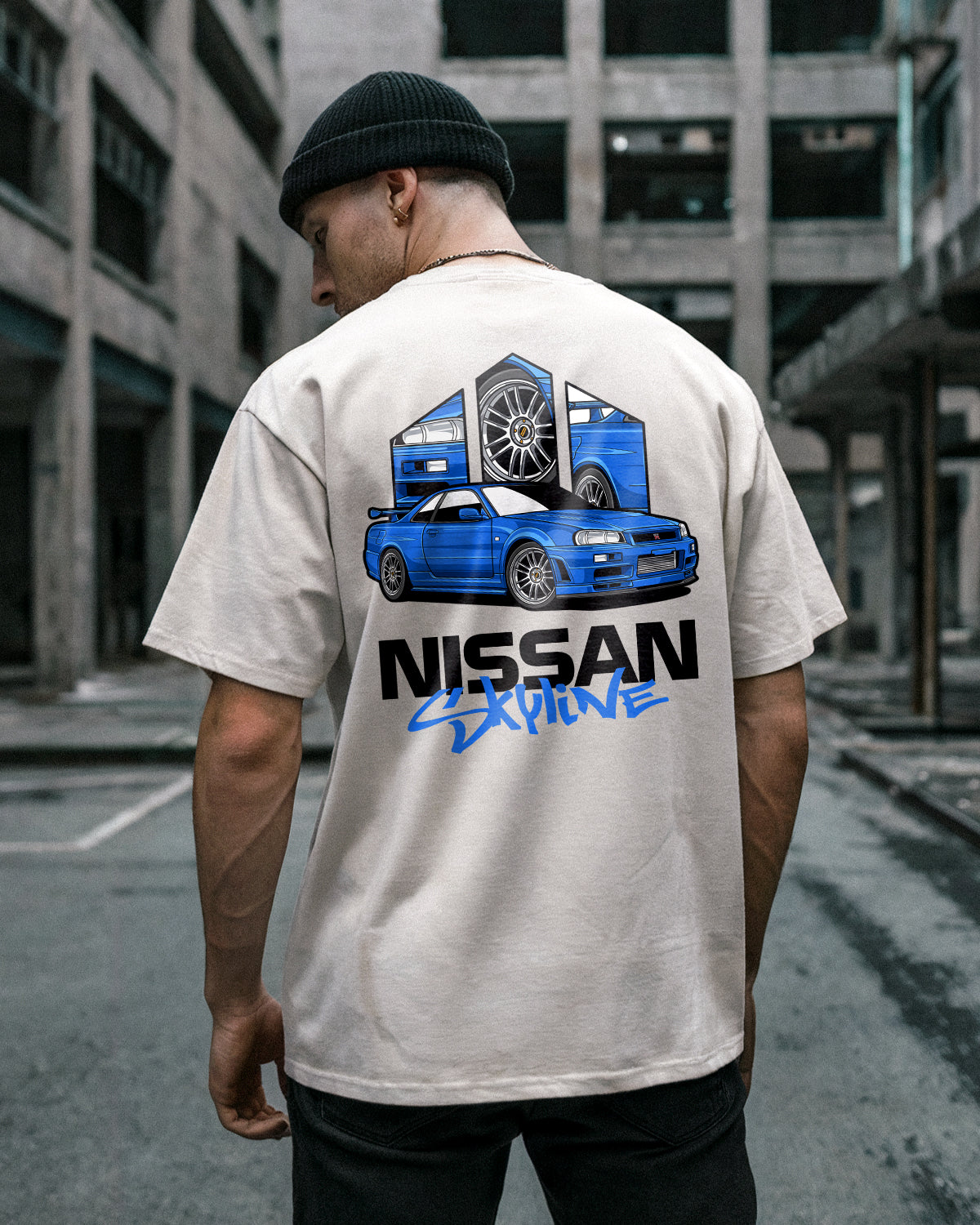 NISSAN SKYLINE GT-R R34 (Fast & Furious) - Oversized T-Shirt