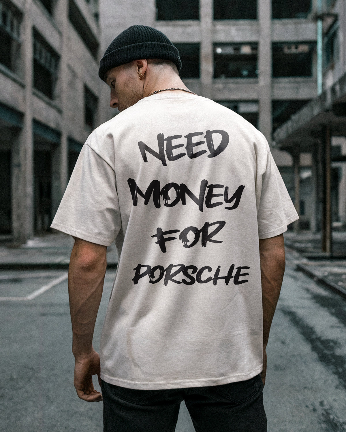 NEED MONEY FOR PORSCHE - Oversized T-Shirt