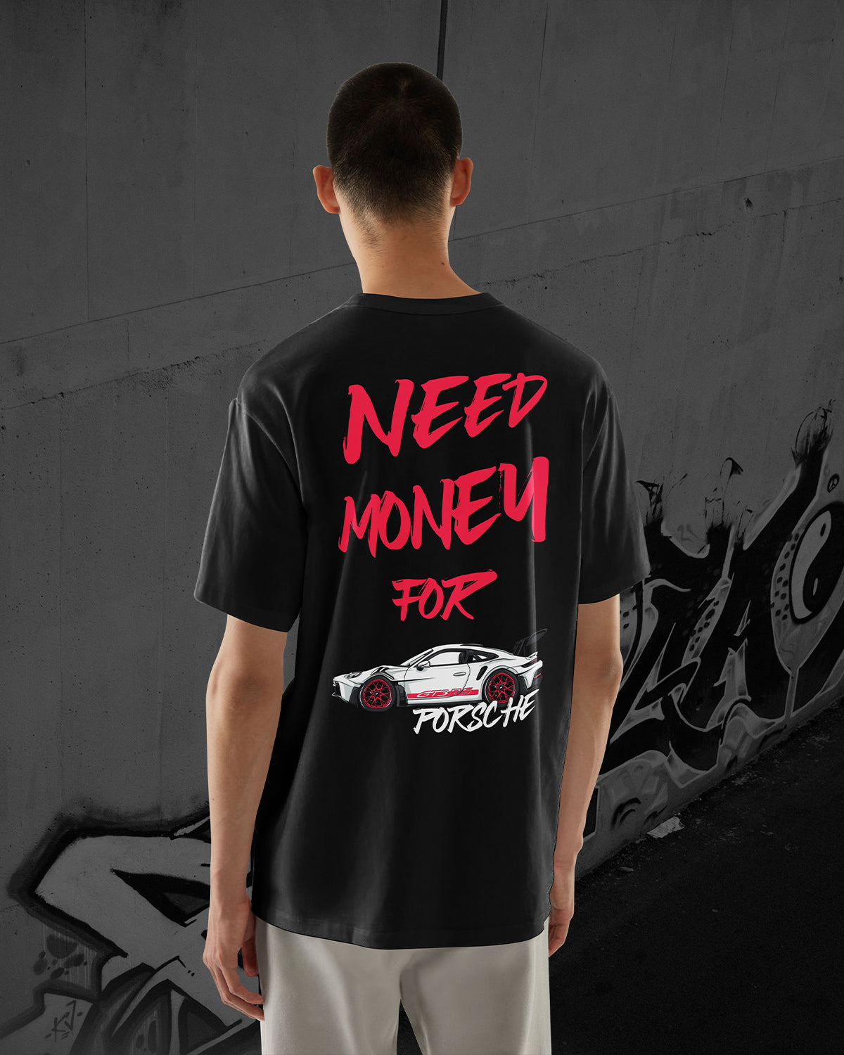 NEED MONEY FOR PORSCHE GT3 RS - Oversized T-Shirt