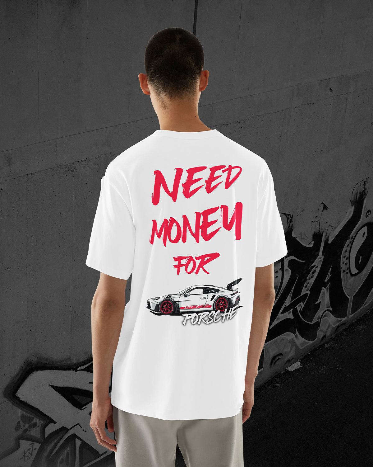 NEED MONEY FOR PORSCHE GT3 RS - Oversized T-Shirt