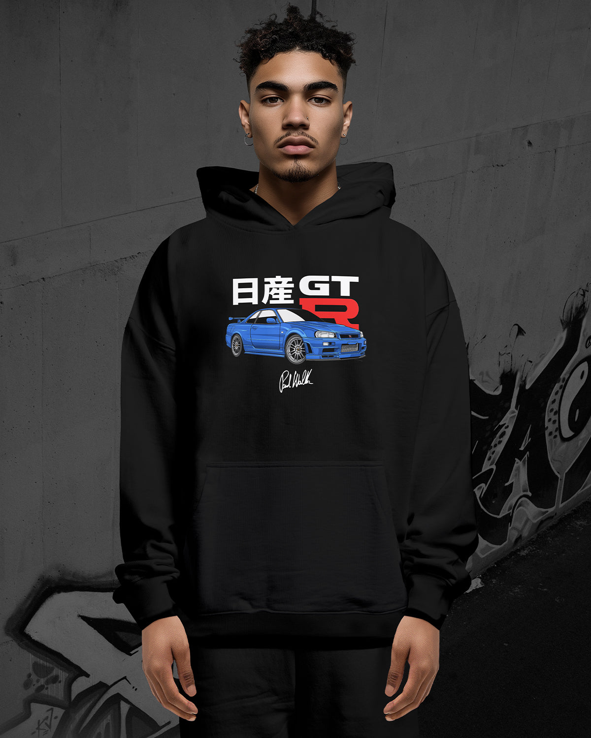 PAUL WALKER NISSAN SKYLINE GT-R - Oversized Hoodie