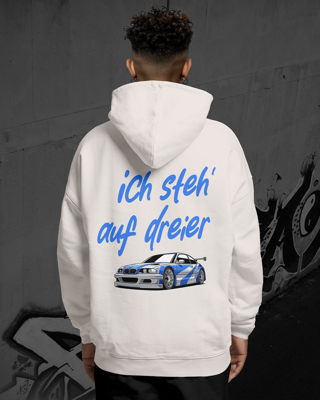 Ich steh' auf Dreier Oversized Hoodie