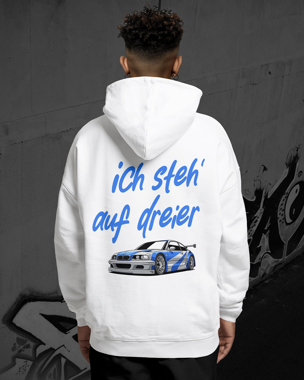 Ich steh' auf Dreier Oversized Hoodie