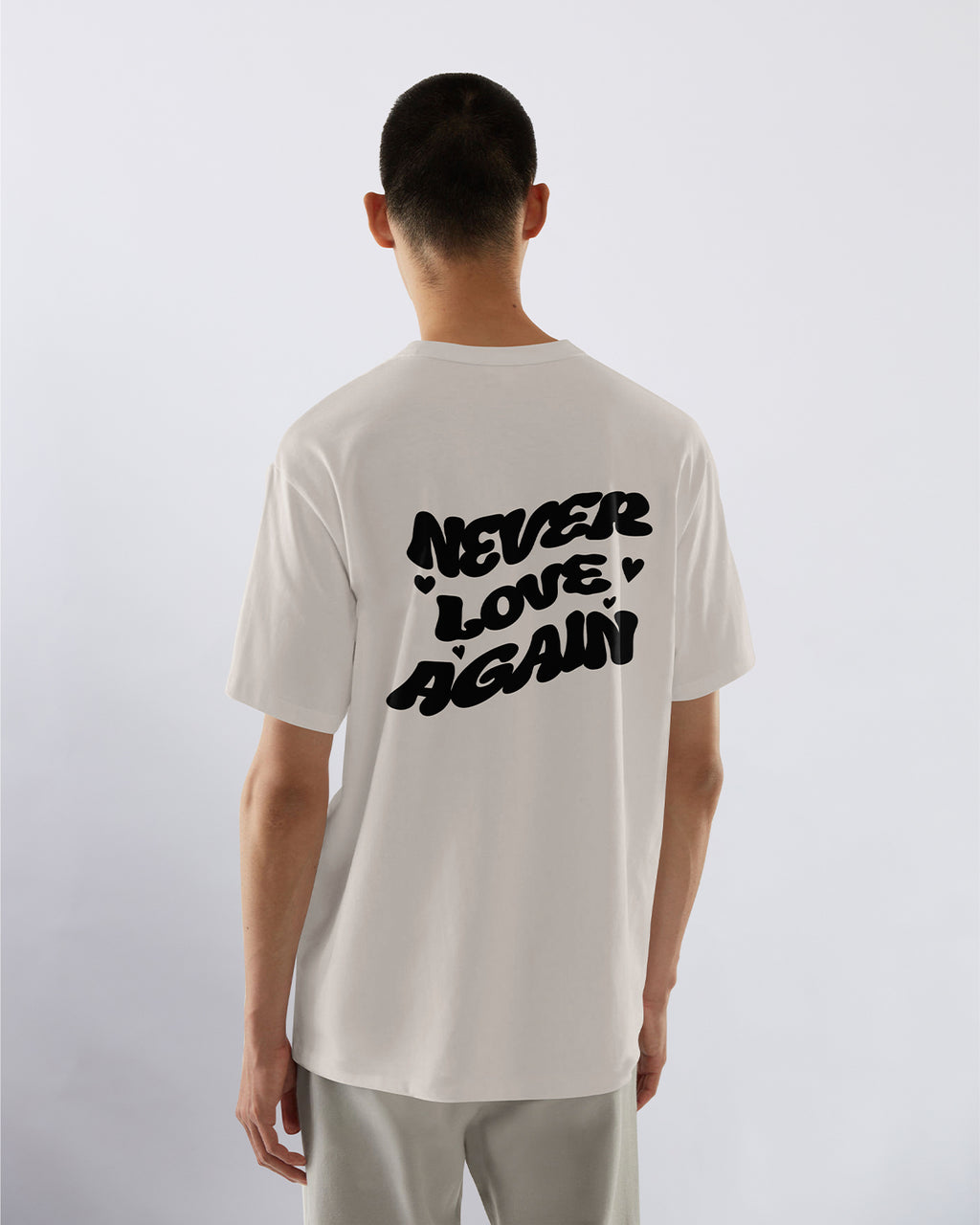 NEVER LOVE AGAIN Oversized T-Shirt