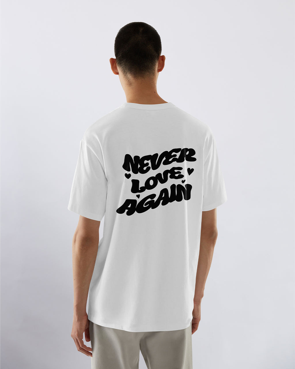 NEVER LOVE AGAIN Oversized T-Shirt