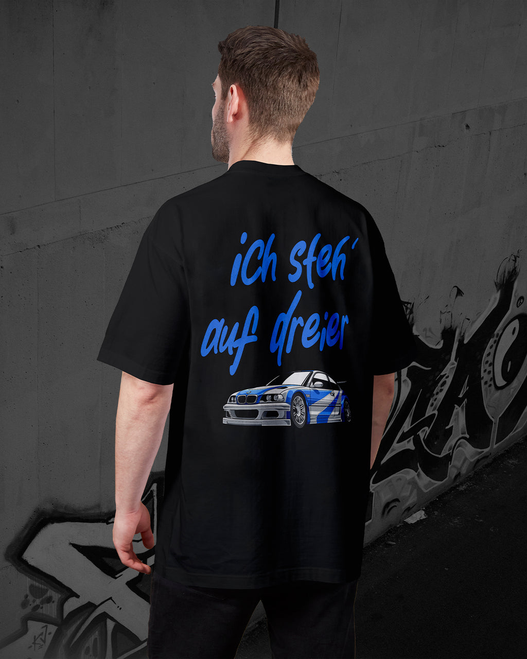 RESULTRA ICH STEH' AUF DREIER - Oversized T-Shirt