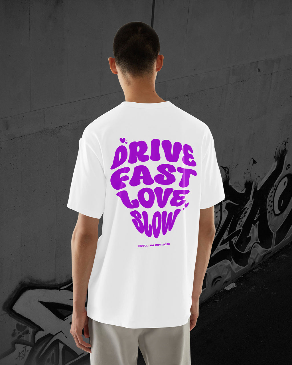 DRIVE FAST LOVE SLOW - Oversized T-Shirt