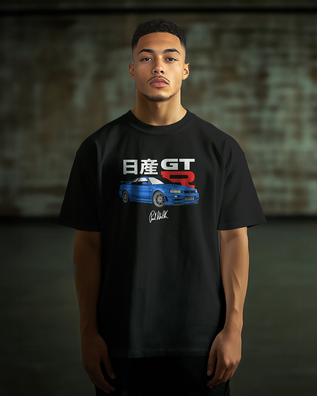 PAUL WALKER NISSAN SKYLINE GT-R - Oversized T-Shirt