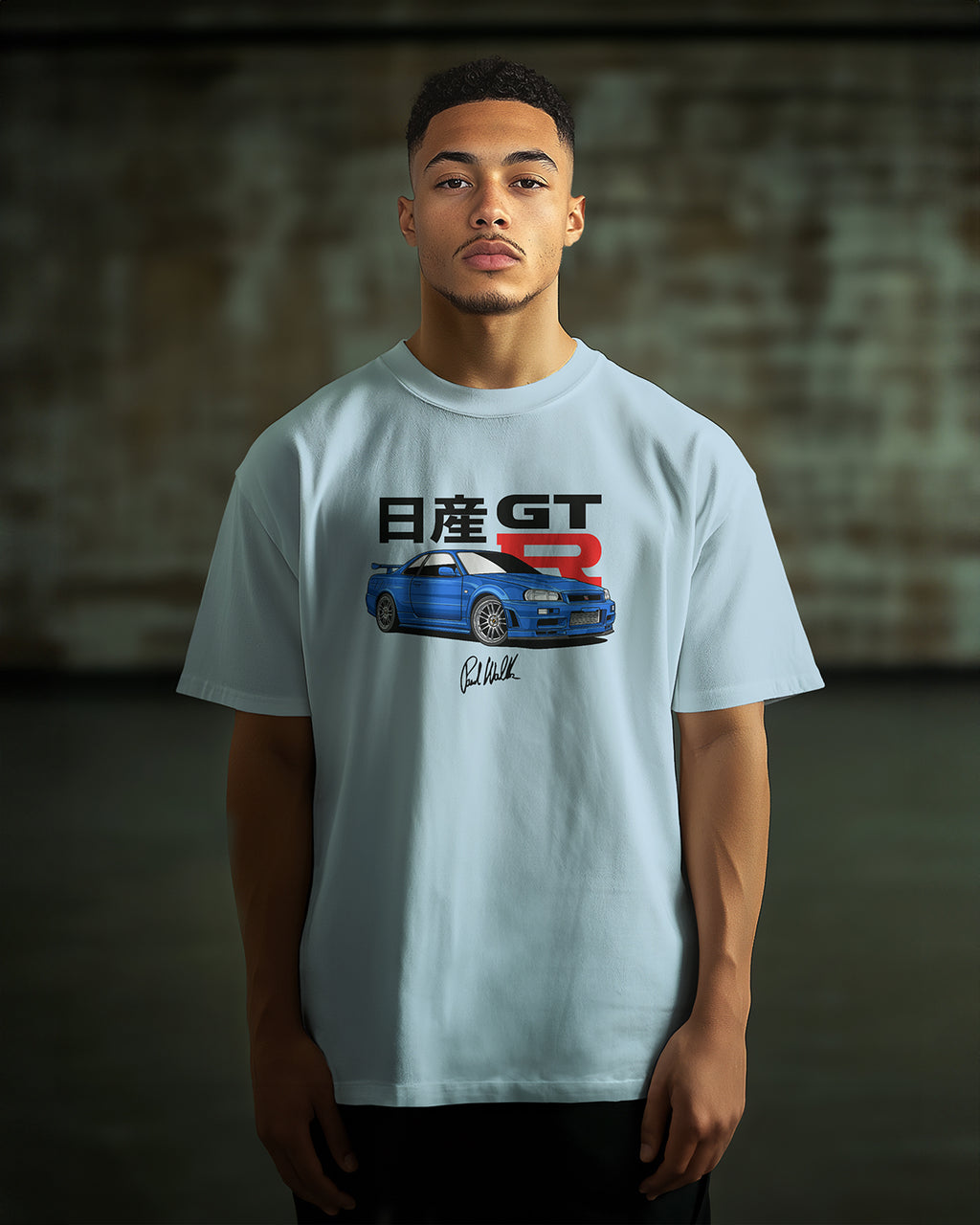 PAUL WALKER NISSAN SKYLINE GT-R - Oversized T-Shirt