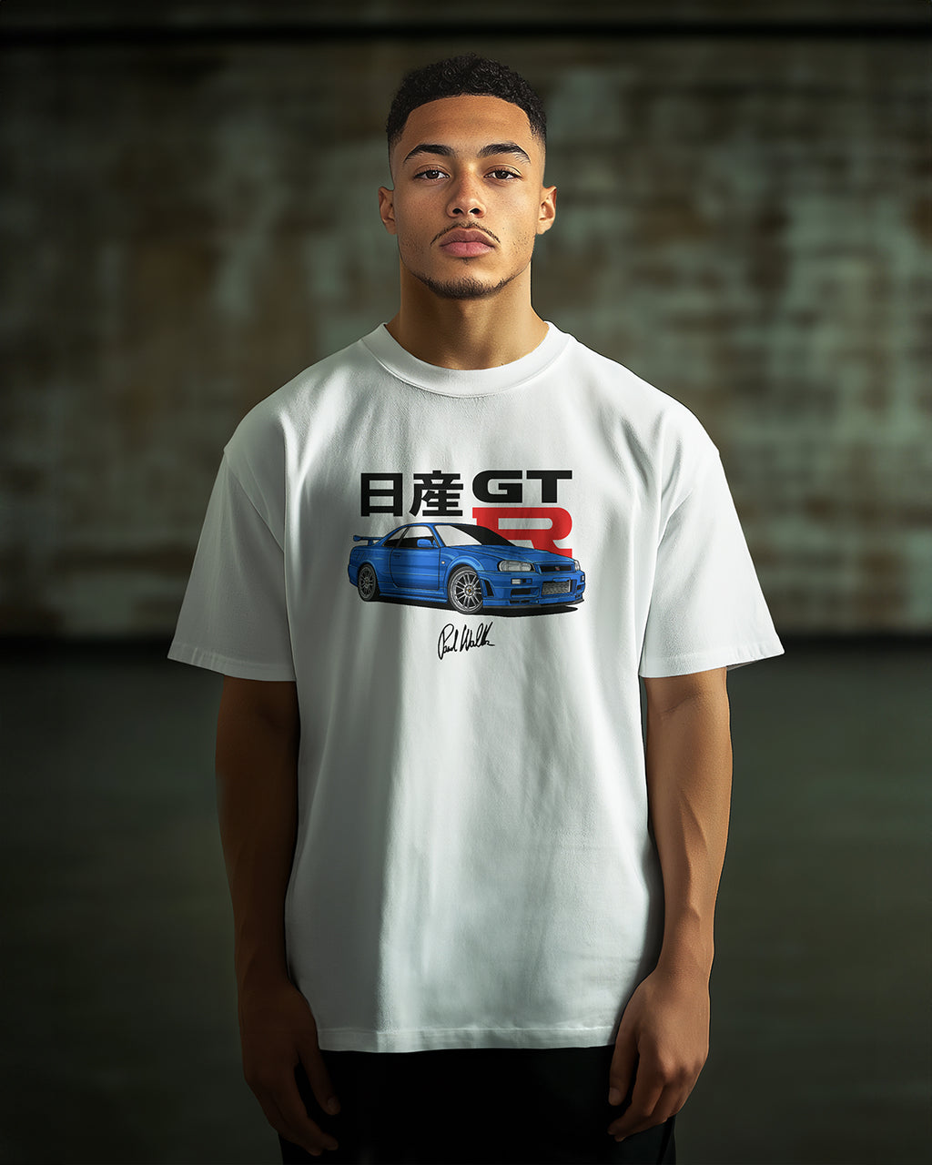 PAUL WALKER NISSAN SKYLINE GT-R - Oversized T-Shirt