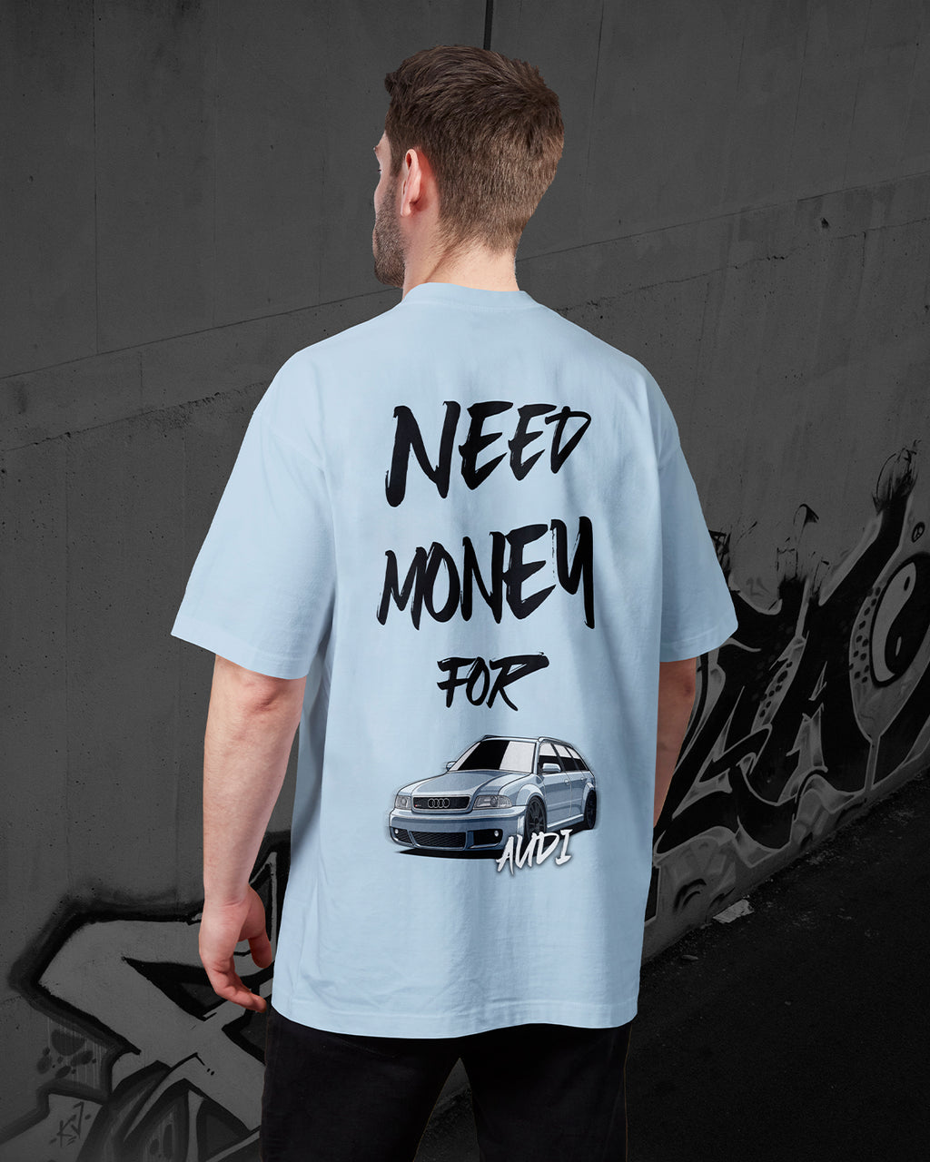 NEED MONEY FOR AUDI RS4 B5 AVANT - Oversized T-Shirt