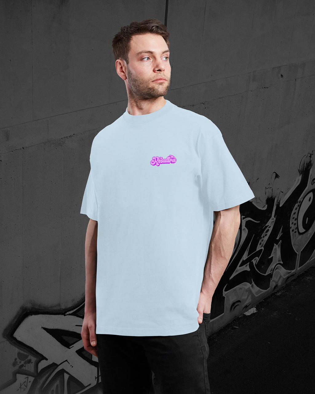 RESULTRA MORE MONEY LESS FRIENDS - Oversized T-Shirt